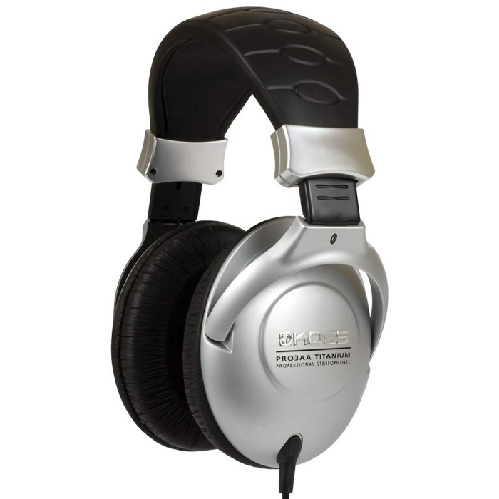 Koss 06 0039 PRO3AA Titanyum Kablolu Stüdyo Kulaklığı | Profesyonel Yayın ve Kayıt İçin Yüksek Empedans